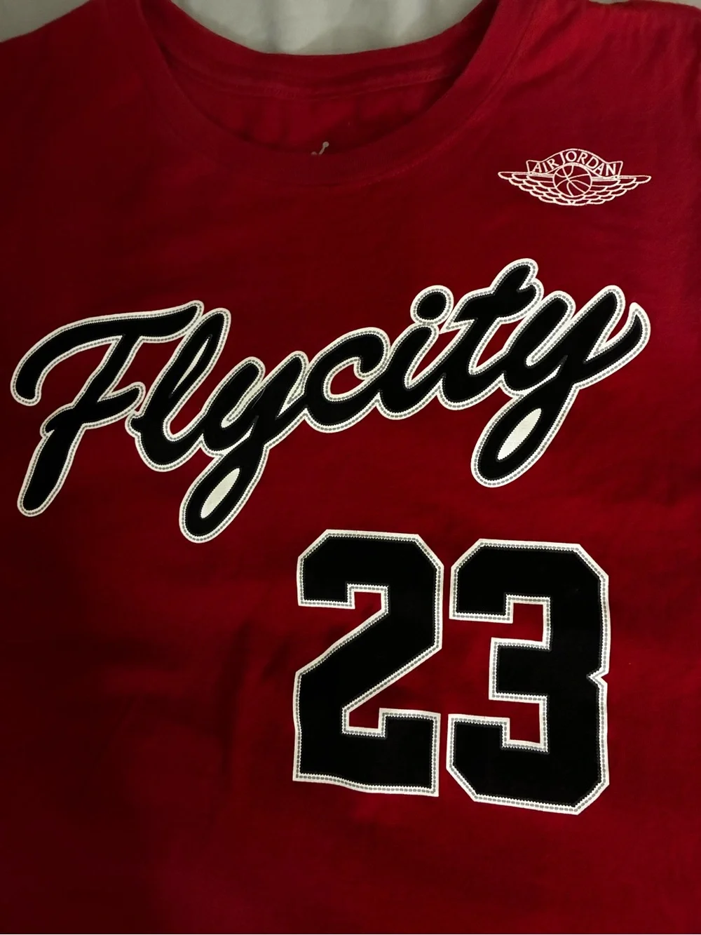 Michael Jordan #23 Flycity Air Jordan Vintage Jersey T-Shirt Size Medium